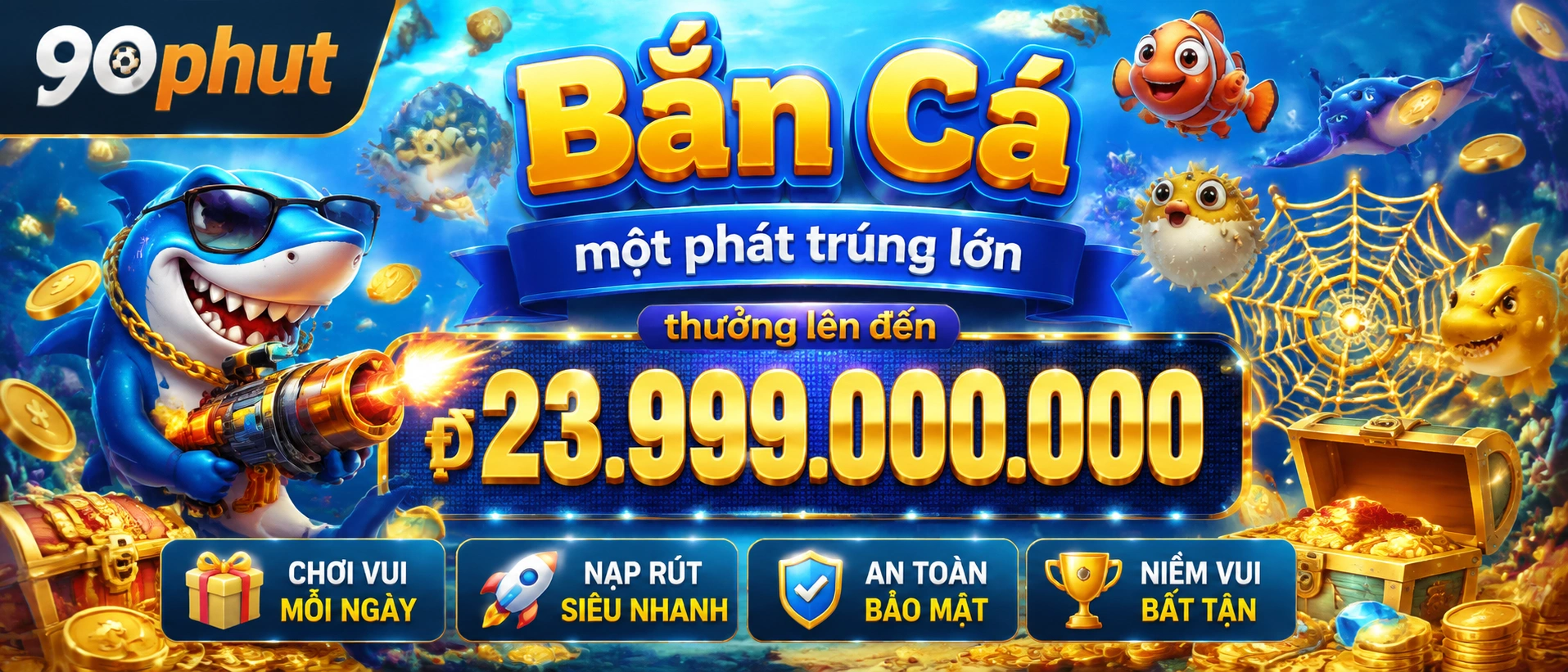 Bắn Cá Jackpot với khu thưởng nổi bật